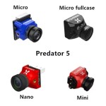Venta al por mayor Foxeer Mini/Micro/Nano Predator 5 caja completa enchufe conector Racing FPV Cámara 4ms latencia Super WDR Freestyle Drone